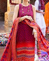 Raspberry Rose Lawn Suit