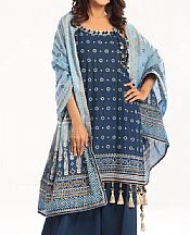 Gul Ahmed Pickled Bluewood Lawn Suit- Pakistani Designer Lawn Suits