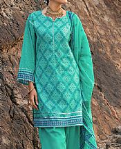 Sea Green Lawn Suit