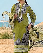 Olive Green Lawn Suit