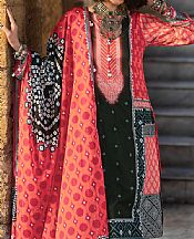 Black/Coral Lawn Suit