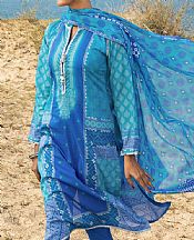 Turquoise Lawn Suit