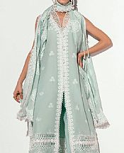 Gul Ahmed Light Turquoise Lawn Suit- Pakistani Designer Lawn Suits
