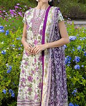 Gul Ahmed Off White Lawn Suit- Pakistani Designer Lawn Suits