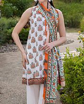 Gul Ahmed Off White Lawn Suit- Pakistani Lawn Dress