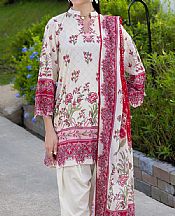 Gul Ahmed Off White Lawn Suit- Pakistani Designer Lawn Suits