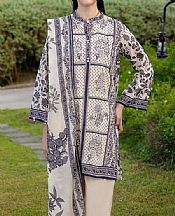 Gul Ahmed Ivory Lawn Suit- Pakistani Lawn Dress