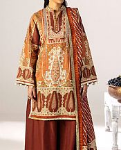 Sanguine Brown Lawn Suit