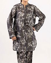 Gul Ahmed Black/Ivory Jacquard Suit (2 pcs)- Pakistani Winter Dress