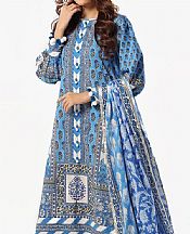 Gul Ahmed Celestial Blue Lawn Suit- Pakistani Designer Lawn Suits