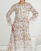 Gul Ahmed Light Pink/Off White Lawn Suit- Pakistani Designer Lawn Suits