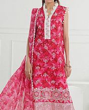 Gul Ahmed Raspberry Pink Lawn Suit- Pakistani Lawn Dress