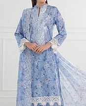 Gul Ahmed Rock Blue Lawn Suit- Pakistani Lawn Dress