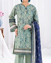 Summer Green Lawn Suit