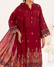 Wine Red Jacquard Suit