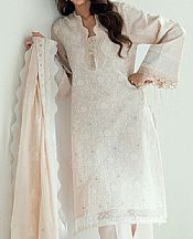 Light Pink/Off White Lawn Suit