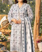 Gul Ahmed White/Grey Lawn Suit- Pakistani Lawn Dress