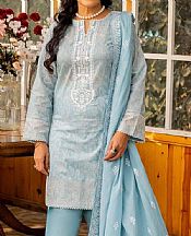 Gul Ahmed Sky Blue Lawn Suit- Pakistani Lawn Dress