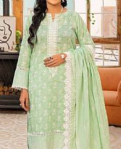 Gul Ahmed Light Green Lawn Suit- Pakistani Lawn Dress