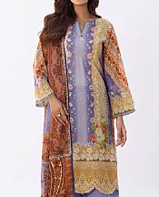 Gul Ahmed Light Purple Lawn Suit- Pakistani Lawn Dress