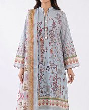 Gul Ahmed Pale Blue Lawn Suit- Pakistani Designer Lawn Suits
