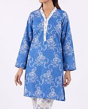 Gul Ahmed Blue/Off White Lawn Suit (2 pcs)- Pakistani Lawn Dress