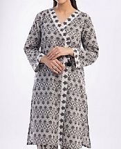 Gul Ahmed Black/Off White Lawn Suit (2 pcs)- Pakistani Designer Lawn Suits
