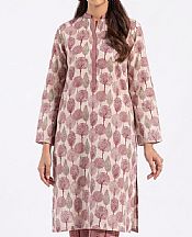 Gul Ahmed Off White/Oriental Pink Lawn Suit (2 pcs)- Pakistani Lawn Dress