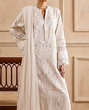 Gul Ahmed White Lawn Suit- Pakistani Designer Lawn Suits