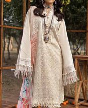 Gul Ahmed Off White Lawn Suit- Pakistani Lawn Dress