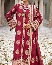 Gul Ahmed Vivid Burgundy Jacquard Suit- Pakistani Designer Lawn Suits