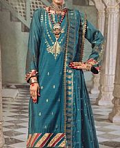 Gul Ahmed Blue Jacquard Suit- Pakistani Designer Lawn Suits