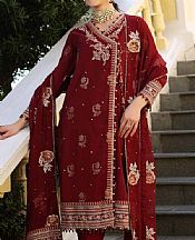 Gul Ahmed Maroon Jacquard Suit- Pakistani Lawn Dress