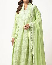 Gul Ahmed Pale Olive Lawn Suit- Pakistani Lawn Dress