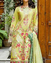 Gul Ahmed Lime Green Lawn Suit- Pakistani Lawn Dress