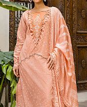 Gul Ahmed Peach Lawn Suit- Pakistani Lawn Dress