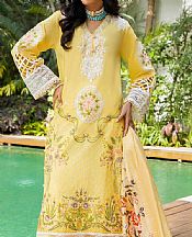 Gul Ahmed Yellow Lawn Suit- Pakistani Designer Lawn Suits