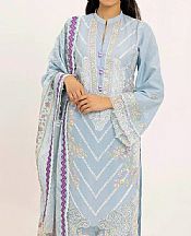 Gul Ahmed Cloudy Blue Lawn Suit- Pakistani Lawn Dress