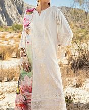 Gul Ahmed Off White Lawn Suit- Pakistani Designer Lawn Suits