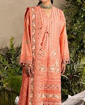 Peach Lawn Suit