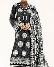Black/Off White Lawn Suit
