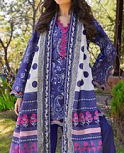 Navy Blue Lawn Suit