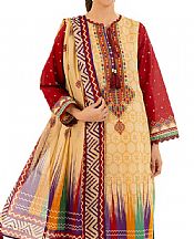 Sand Gold Lawn Suit
