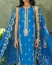 French Blue Lawn Suit