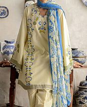 Cream Lawn Suit