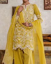 Fuel Yellow/Off White  Lawn Suit
