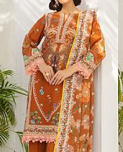 Gul Ahmed Rust Khaddar Suit- Pakistani Winter Dress