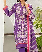 Gul Ahmed Warm Purple Khaddar Suit- Pakistani Winter Clothing