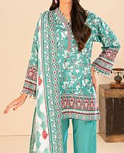 Gul Ahmed Light Sea Green Khaddar Suit- Pakistani Winter Dress