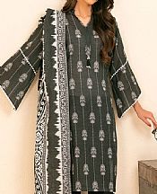 Gul Ahmed Black Khaddar Suit- Pakistani Winter Dress